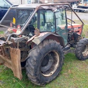 foto lesní ZETOR 9641 Forterra turbo traktor UKT naviják rampovač